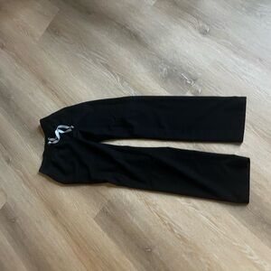 Figs Black Straight Leg Pants